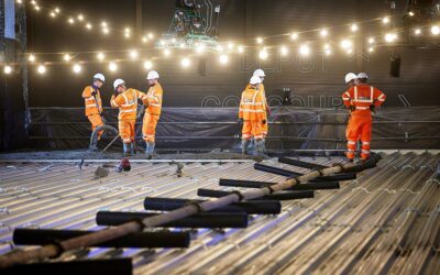 Low emissions concrete used to lay roller disco rink at Mayfield