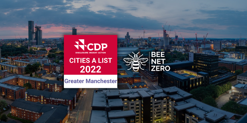 Manchester is one of 123 global cities named climate action leader on CDP 2022 A List