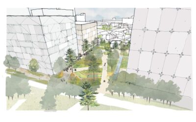 First look at plans for Manchester’s newest green space on a former shopping centre site