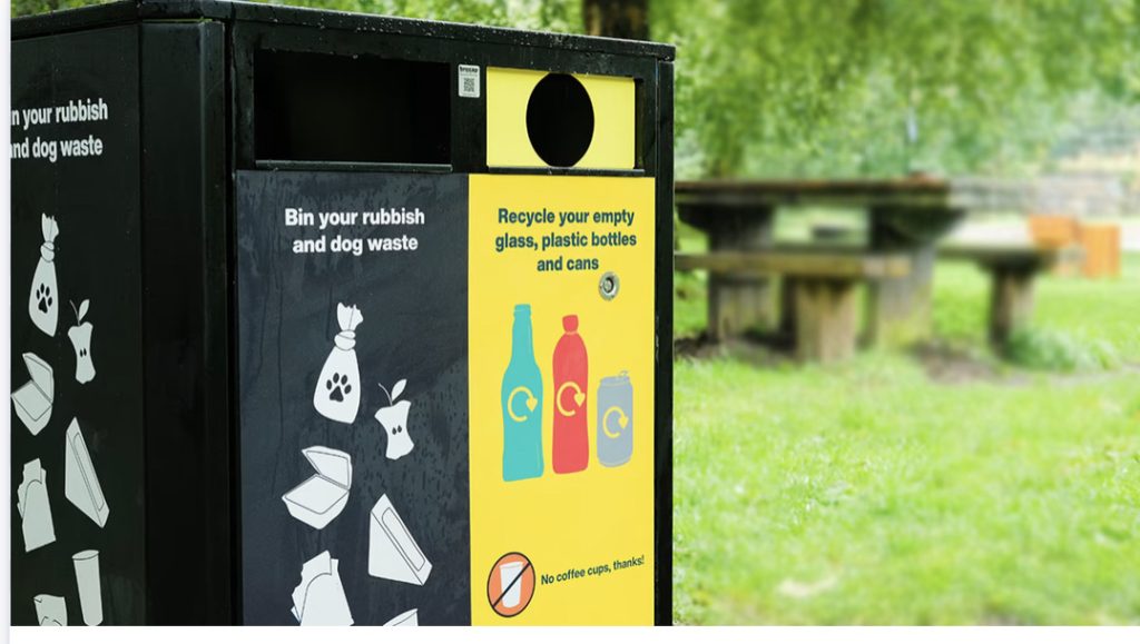 Bury’s colourful bins to boost recycling on-the-go