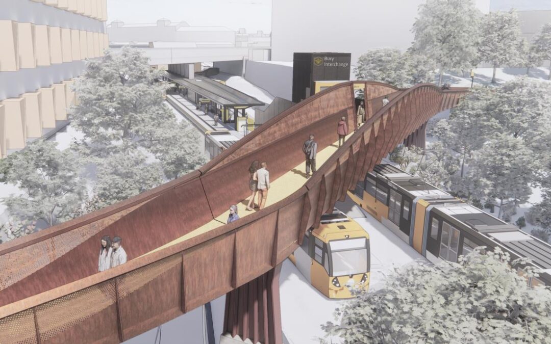 New pedestrian bridge first step in major transformation of Bury Interchange